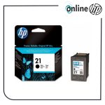 کارتریج جوهر افشان hp 21 مشکی طرح