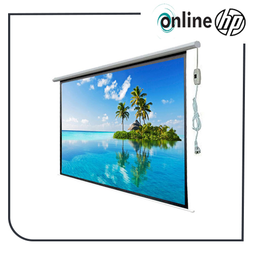 پرده نمایش برقی 2.5×2.5 متر پرده نمایش برقی 2.5×2.5 متر